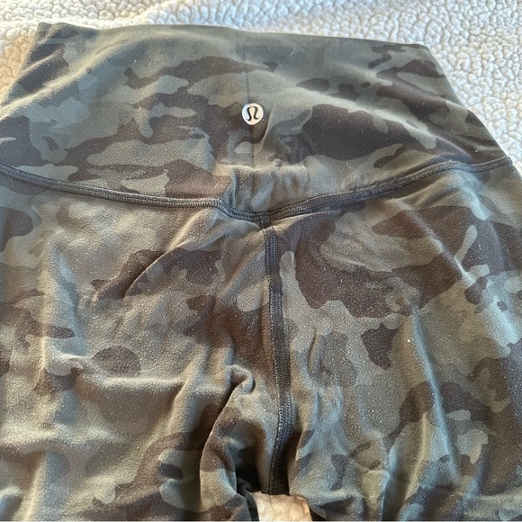 Green Camo Lululemon Leggings - Picture 4 of 5